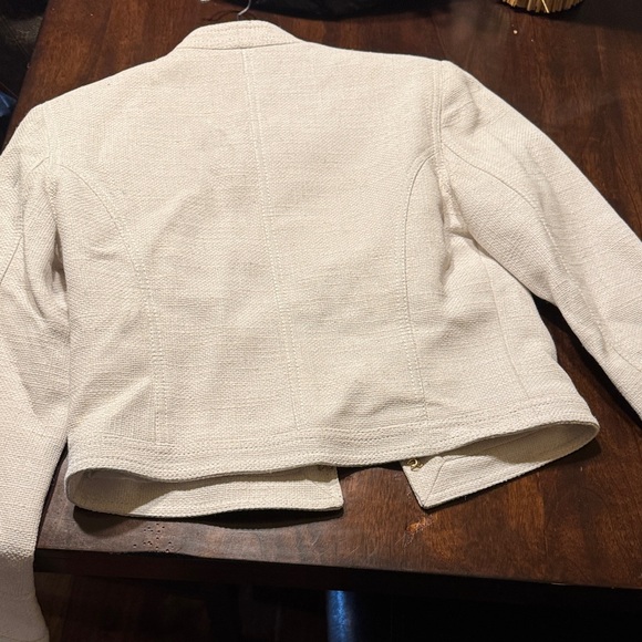 Balmain Ivory Blazer with Gold Accents - Picture 8 of 9